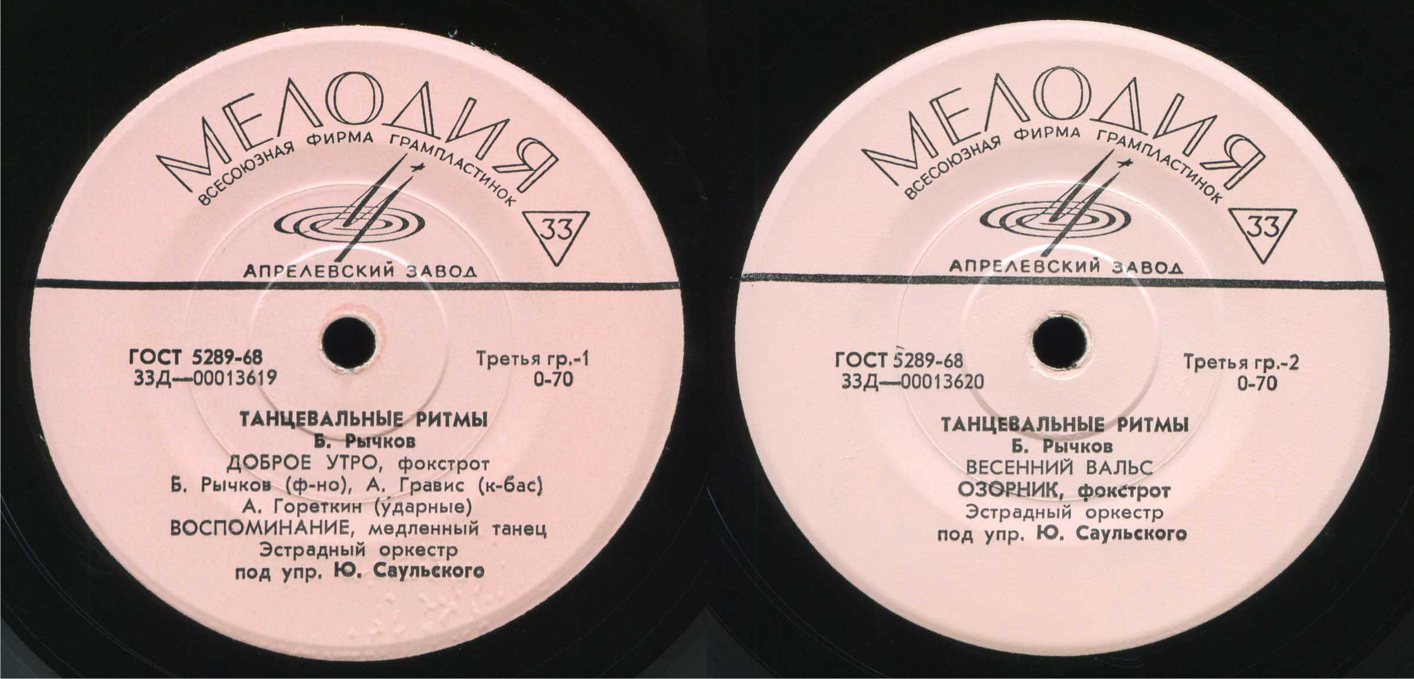 ТАНЦЕВАЛЬНЫЕ РИТМЫ, Б. РЫЧКОВ (1937)