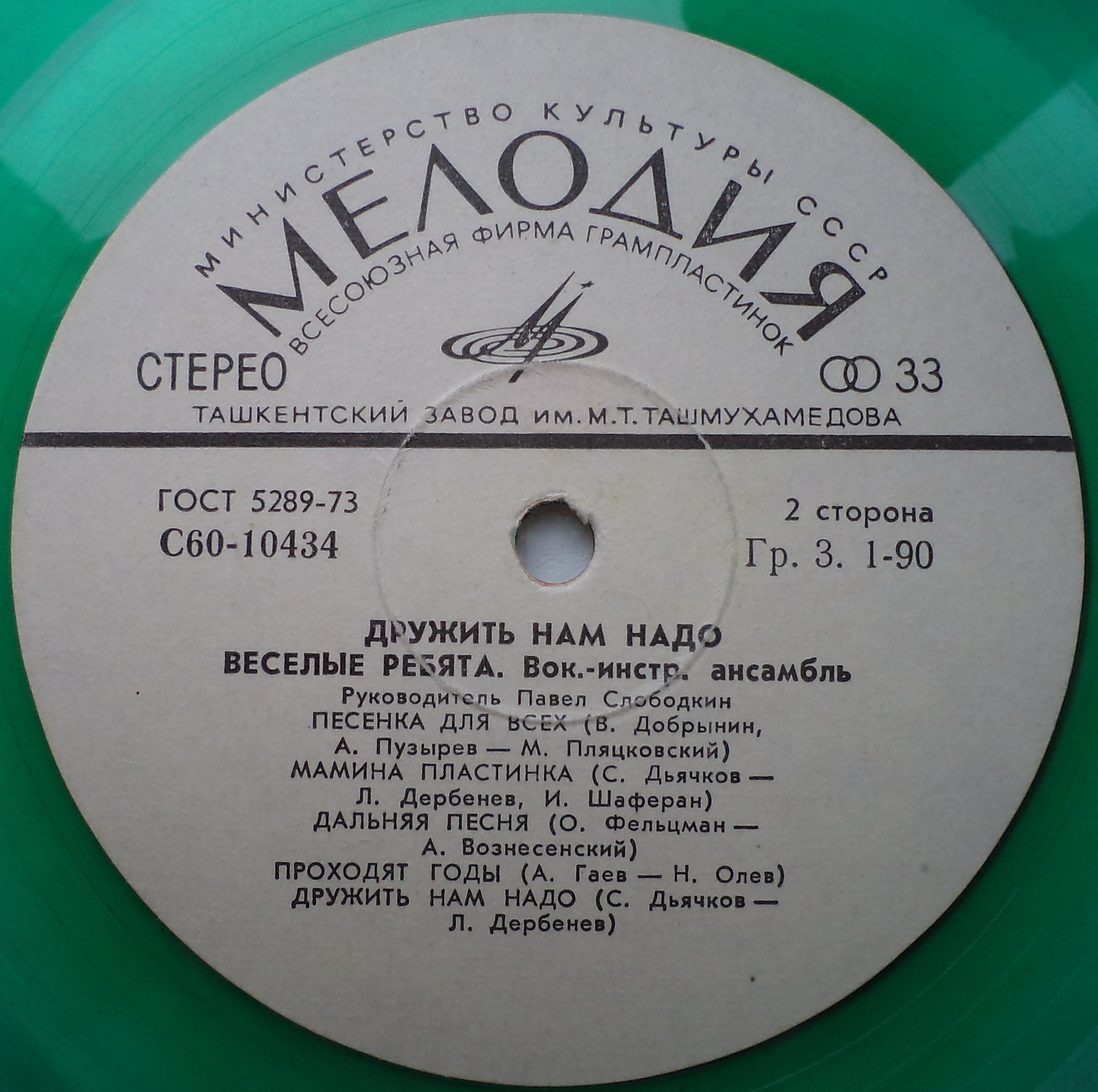 ВИА «Веселые ребята» — Дружить нам надо