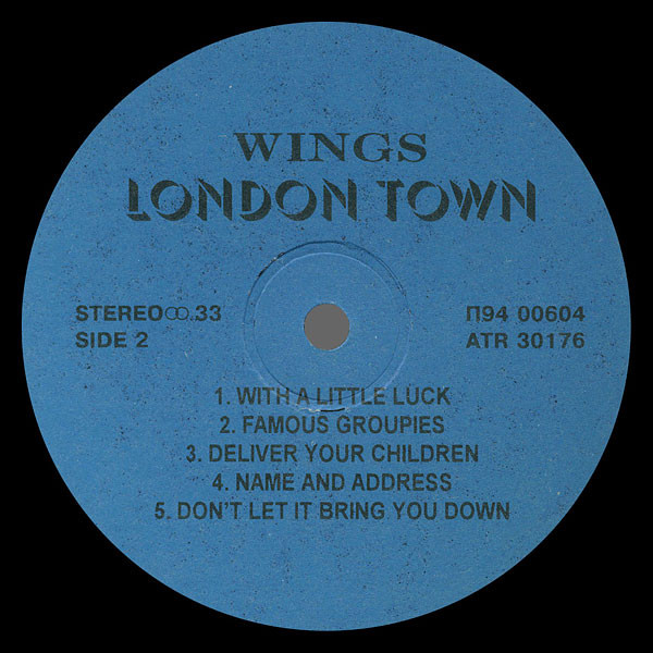 PAUL McCARTNEY & WINGS.  «London Town»
