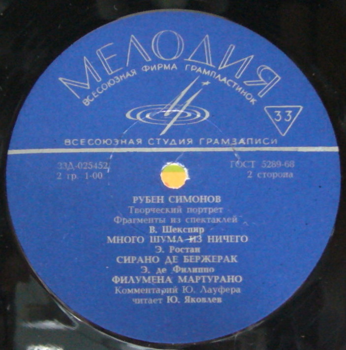 Р. СИМОНОВ - Фрагменты из спектаклей
