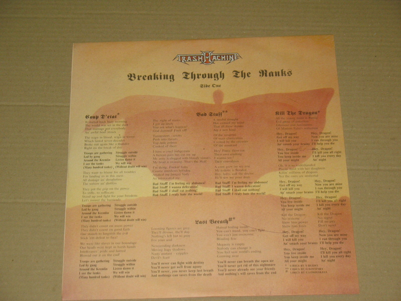 “TRASHMACHINE“"Breaking Through The Ranks"