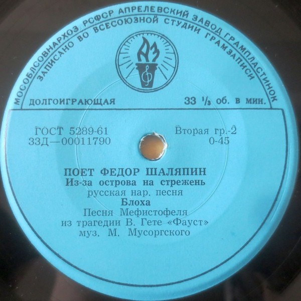 Ф. ШАЛЯПИН (бас)