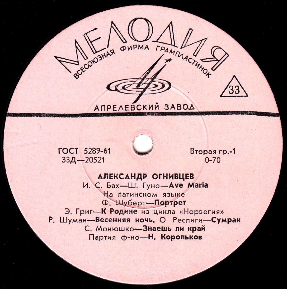 Александр ОГНИВЦЕВ (бас)