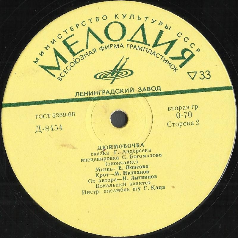 Г. Х. Андерсен. Дюймовочка