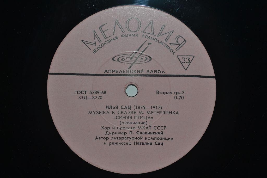 И. Сац: Музыка к сказке М. Метерлинка «Синяя птица»