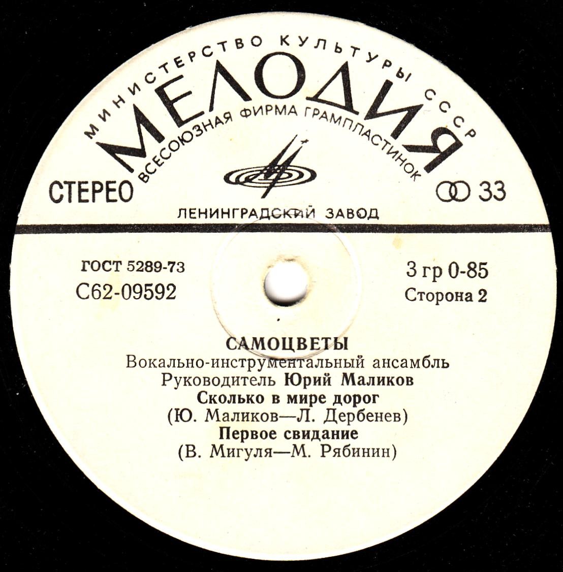 ВИА "САМОЦВЕТЫ", руководитель Юрий Маликов. «Все, что есть у меня»