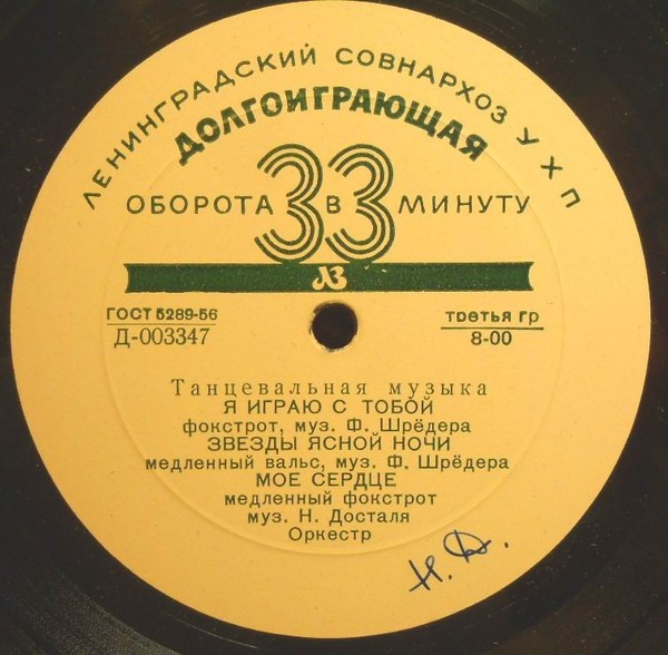 Танцевальная музыка в исполнении немецких оркестров (ГДР)