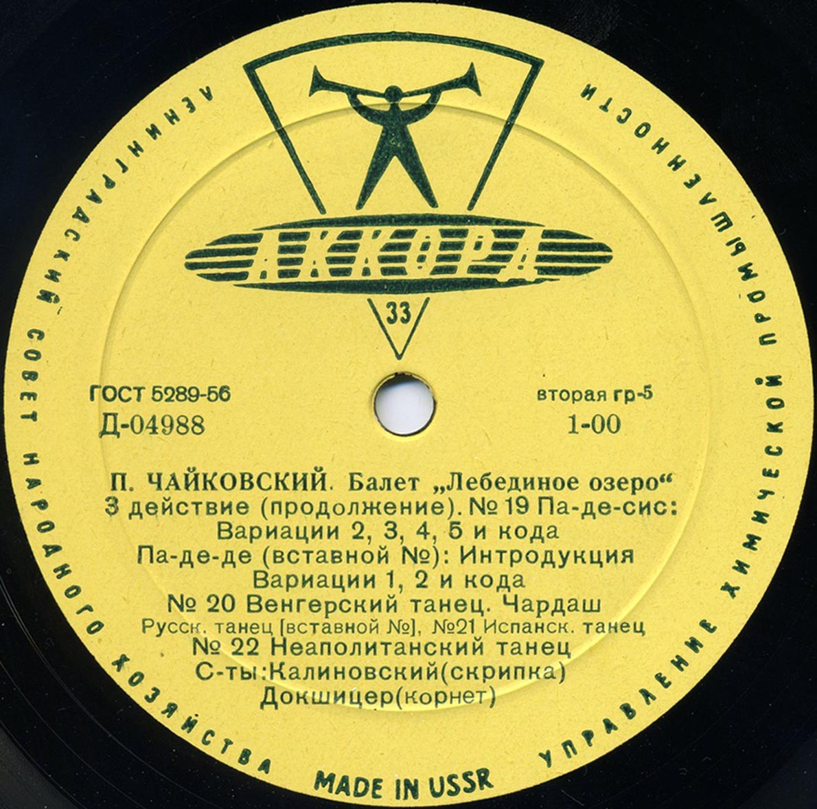 П. Чайковский: Балет "Лебединое озеро" (Оркестр БТ, Ю. Файер)