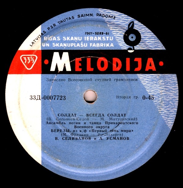 Песни советских композиторов