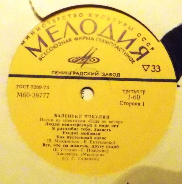 Валентин НИКУЛИН