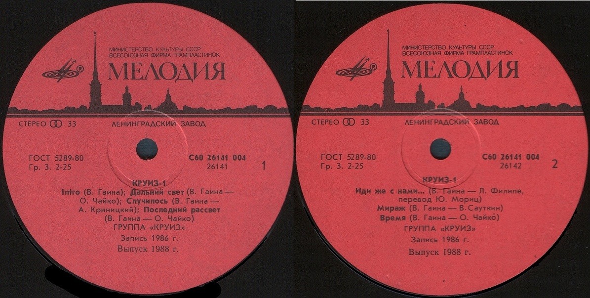 Рок-группа КРУИЗ: «Круиз-1»