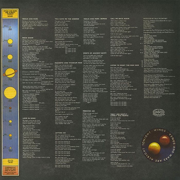 PAUL McCARTNEY AND WINGS «Venus And Mars»