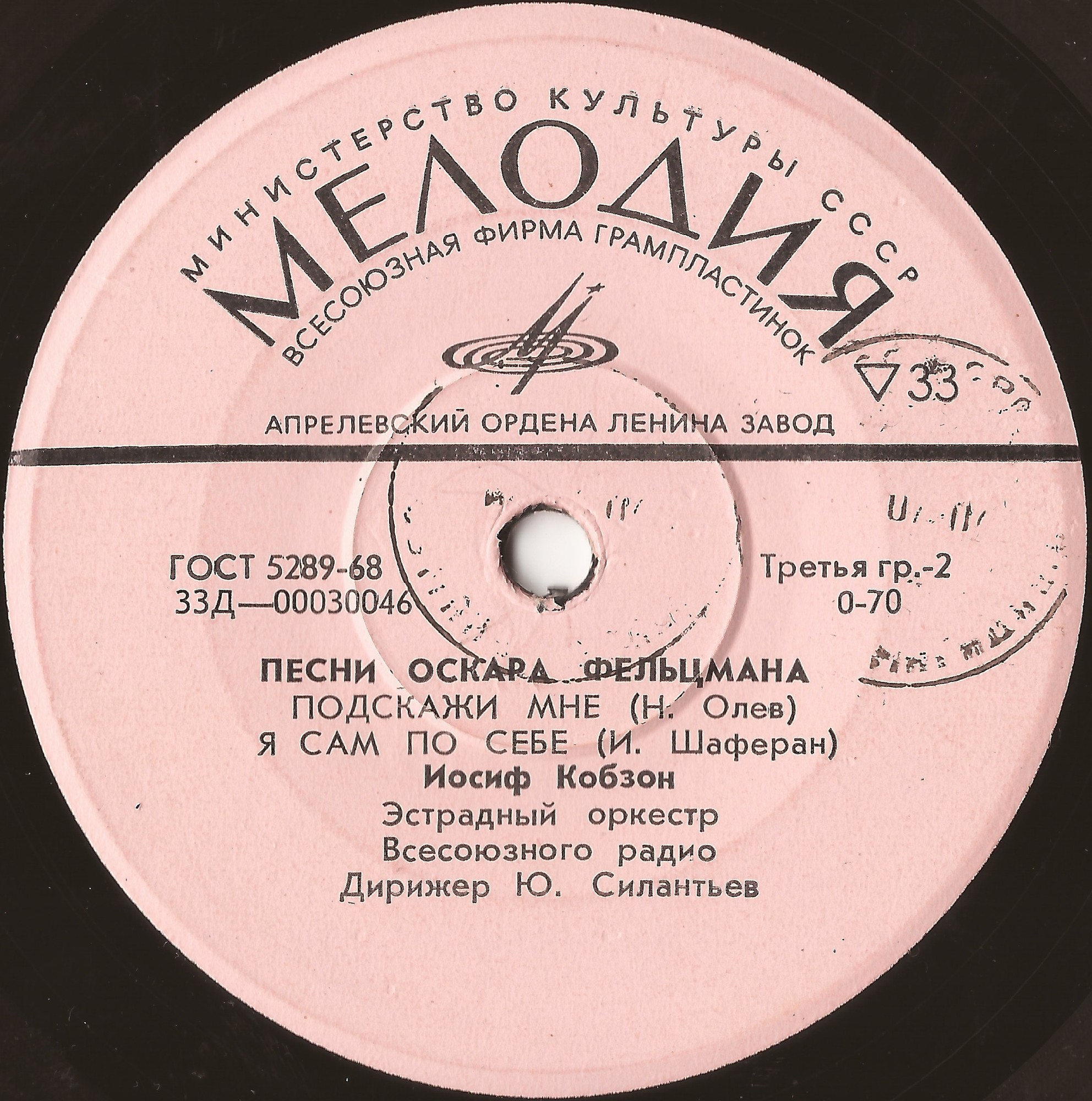 Песни Оскара Фельцмана