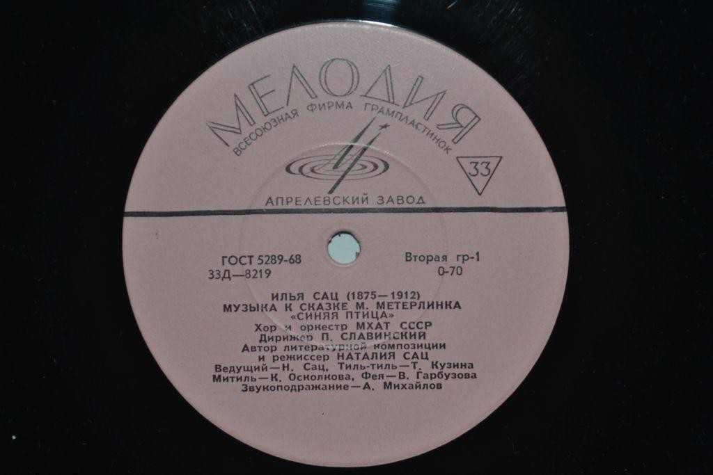 И. Сац: Музыка к сказке М. Метерлинка «Синяя птица»