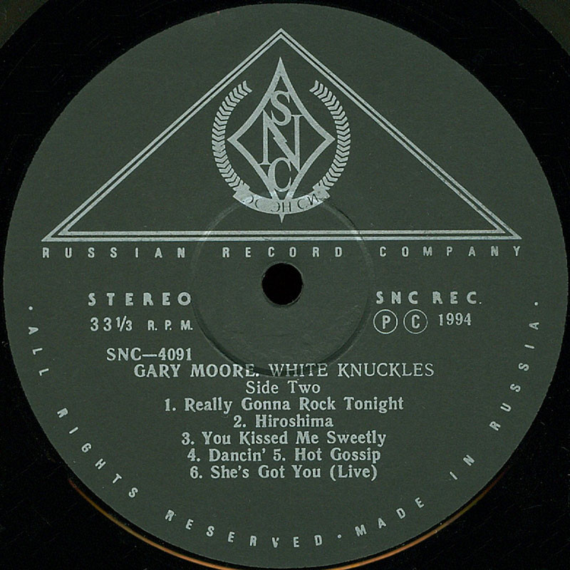 Gary MOORE. White Knuckles