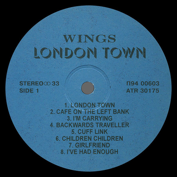 PAUL McCARTNEY & WINGS.  «London Town»