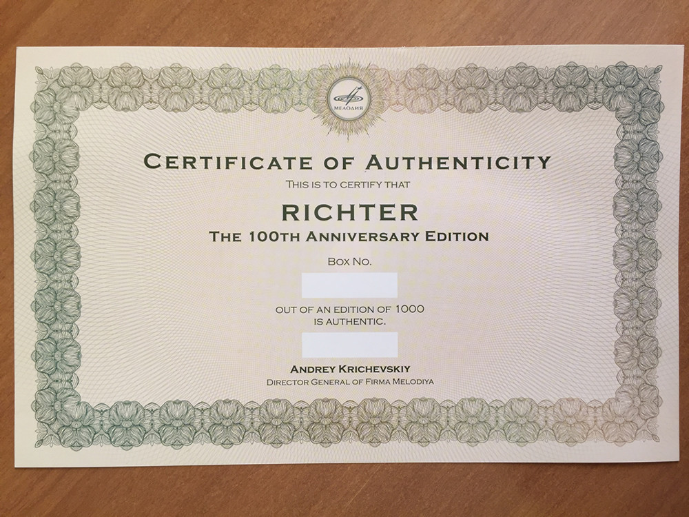 Richter: The 100th Anniversary Edition (50 CDs,  limited edition of 1000 copies)