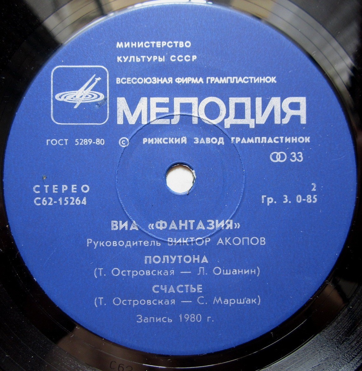 ВИА «ФАНТАЗИЯ», руководитель Виктор Акопов