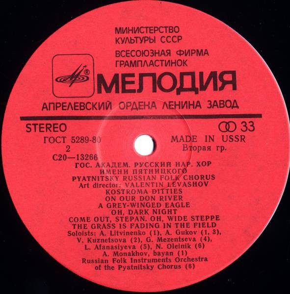 Гос. академ. русский народный хор им. Пятницкого