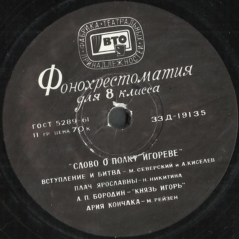 Фонохрестоматия по литературе для VIII класса