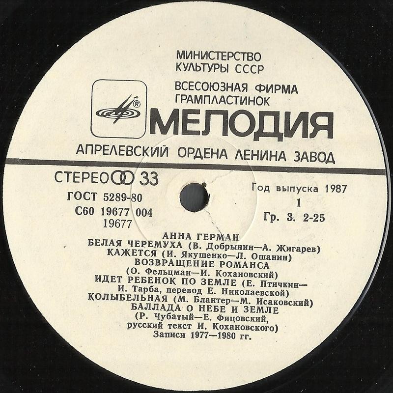 Анна ГЕРМАН. «Последняя встреча»