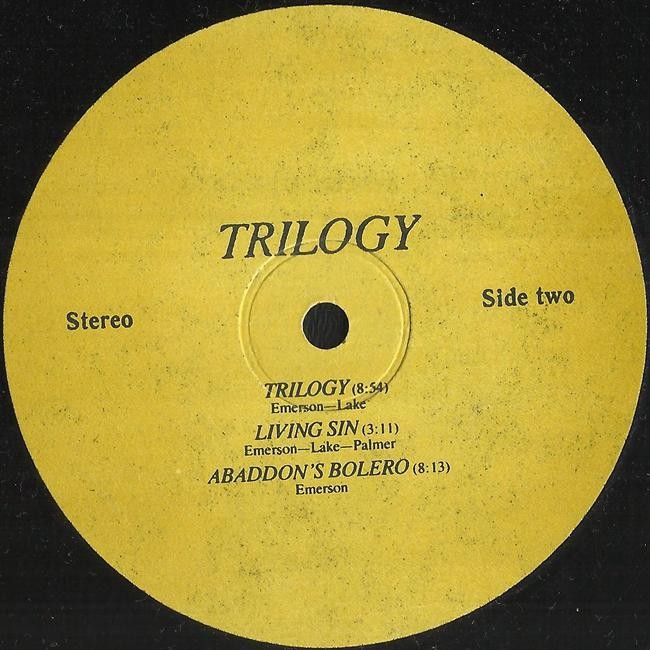 EMERSON LAKE & PALMER. Trilogy