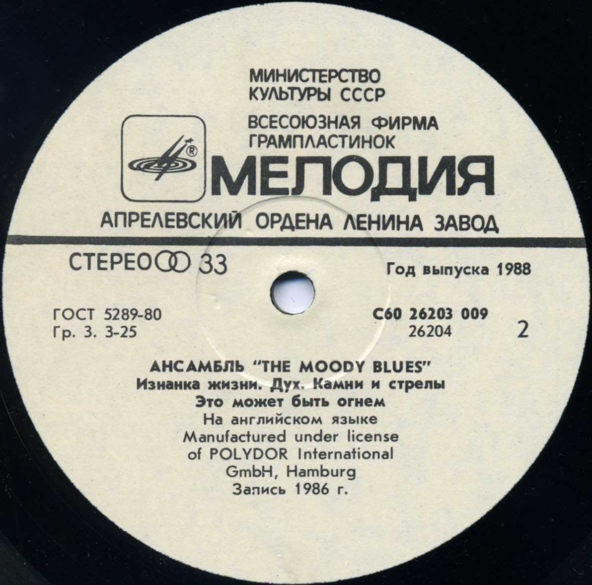 THE MOODY BLUES «The Other Side of Life»