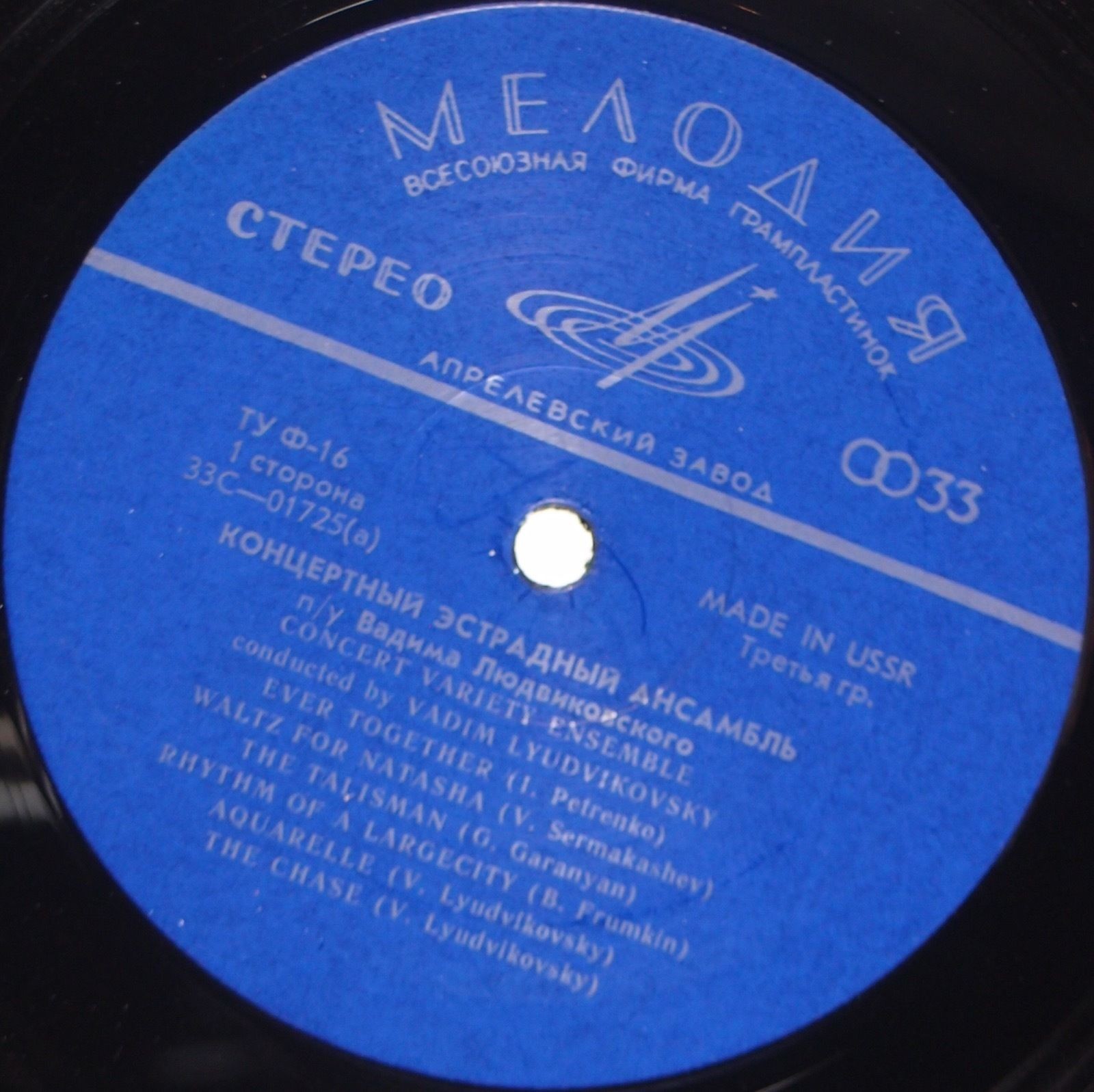 КОНЦЕРТНЫЙ ЭСТРАДНЫЙ АНСАМБЛЬ п/у В. ЛЮДВИКОВСКОГО