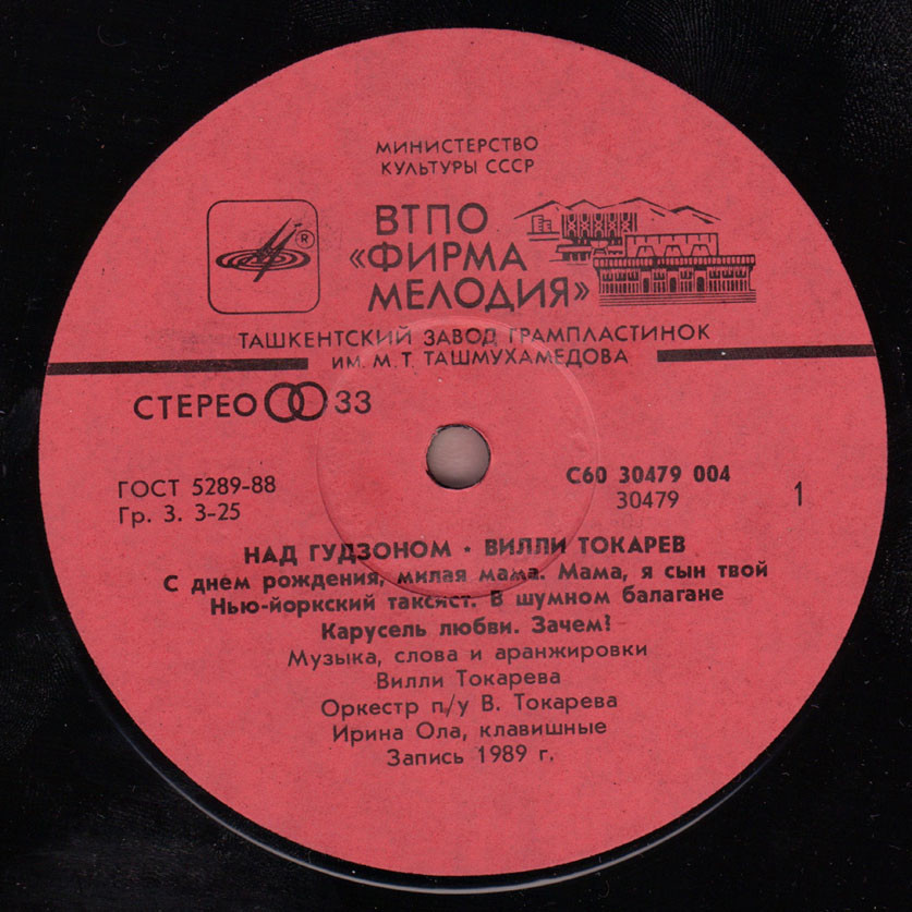 Вилли ТОКАРЕВ. «Над Гудзоном»