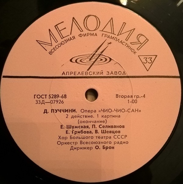 Дж. Пуччини. "Мадам Баттерфляй", опера