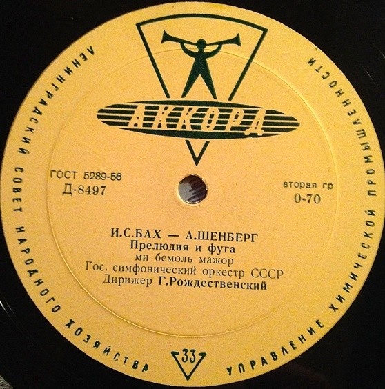 И. С. БАХ – А. ШЕНБЕРГ. Прелюдия и фуга // А. ЭШПАЙ. Симфония № 1