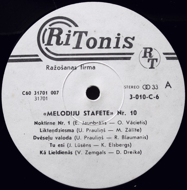 Melodiju stafete. Nr. 10