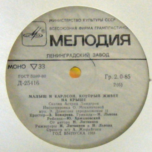 А. Линдгрен (1907-2002). Малыш и Карлсон, который живёт на крыше