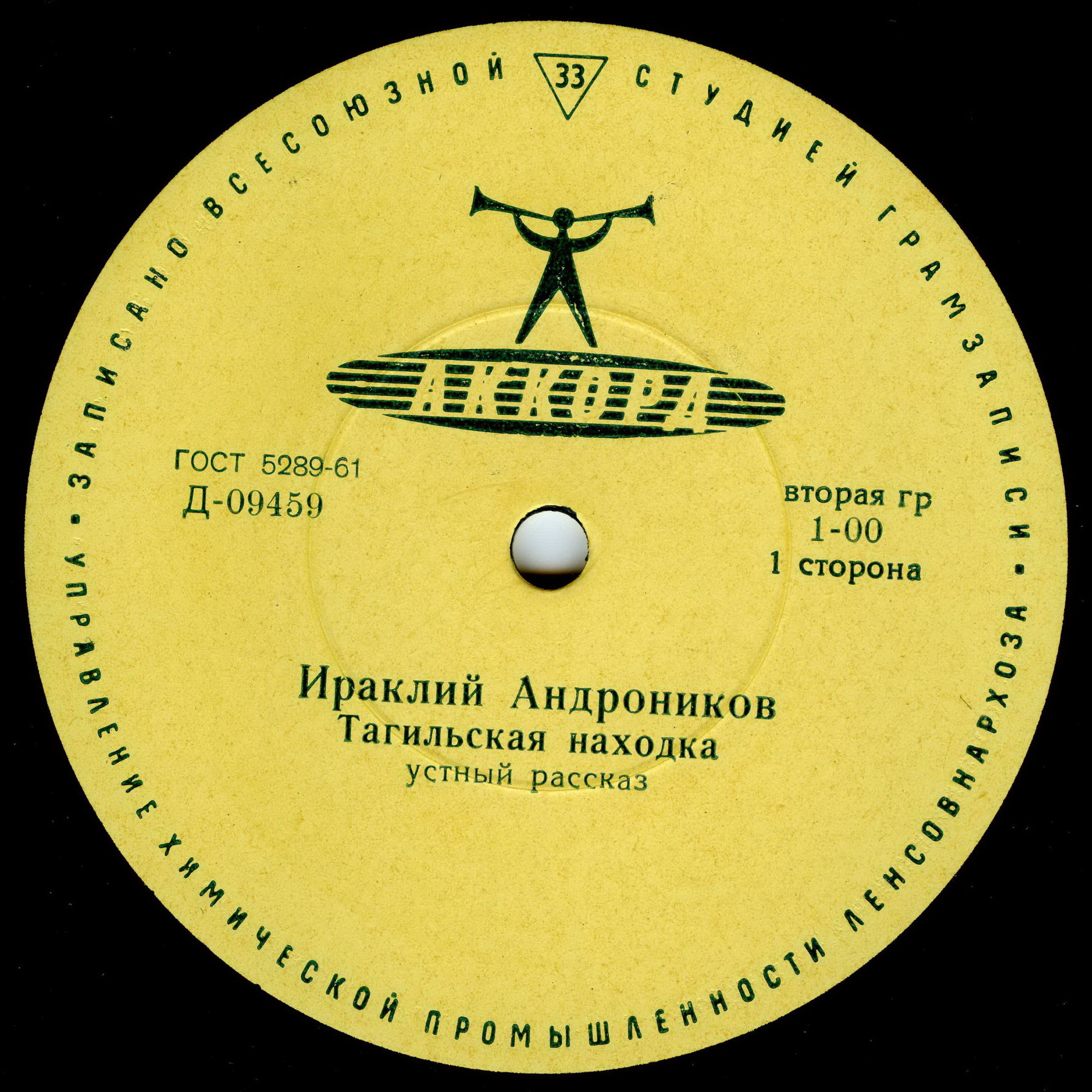 Ираклий АНДРОНИКОВ. Тагильская находка, устный рассказ. Читает автор