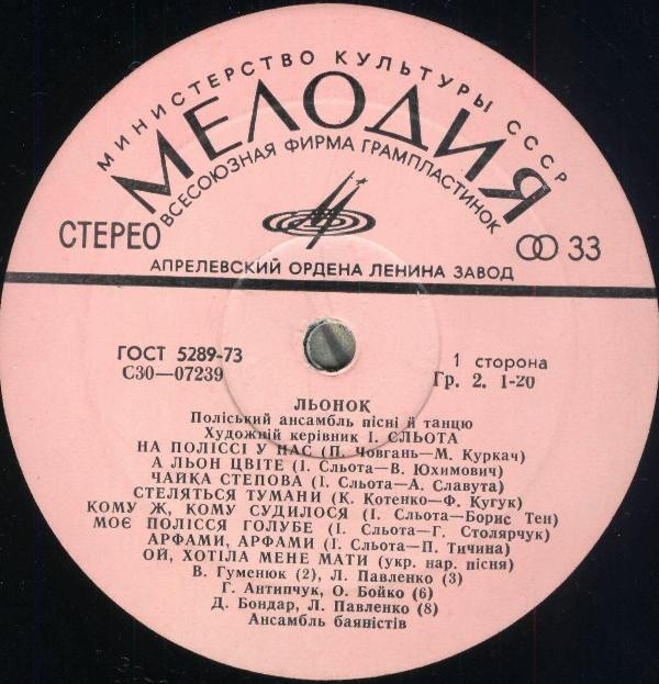 "Льонок" - Полесский анс. песни и танца - Українські пісні з Полісся