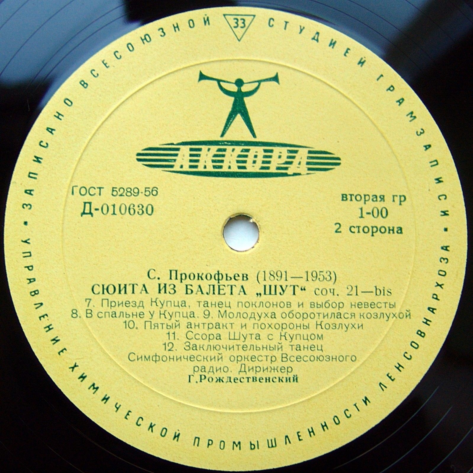 С. ПРОКОФЬЕВ Сюита из балета «Шут» (Г. Рождественский)