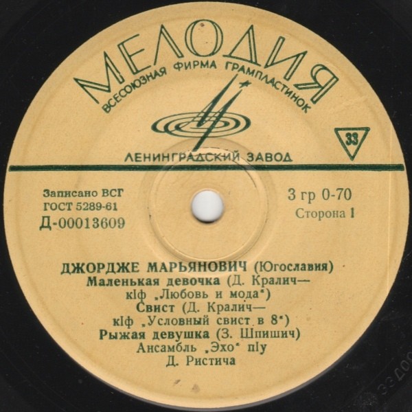 ЮГОСЛАВСКАЯ ЭСТРАДА (на сербохорватском яз.)