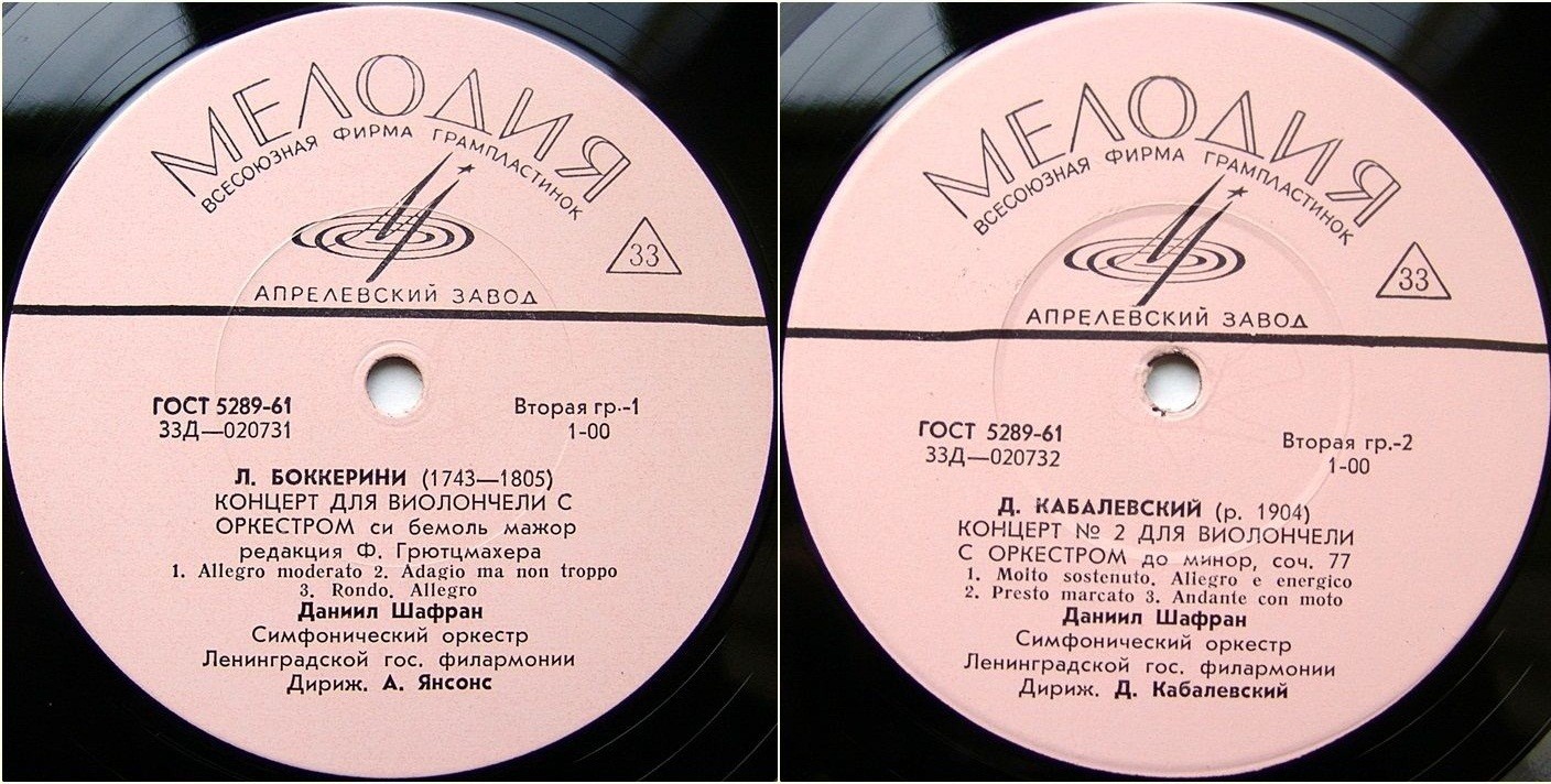 Л. БОККЕРИНИ, Д. КАБАЛЕВСКИЙ. Играет Даниил Шафран (виолончель)