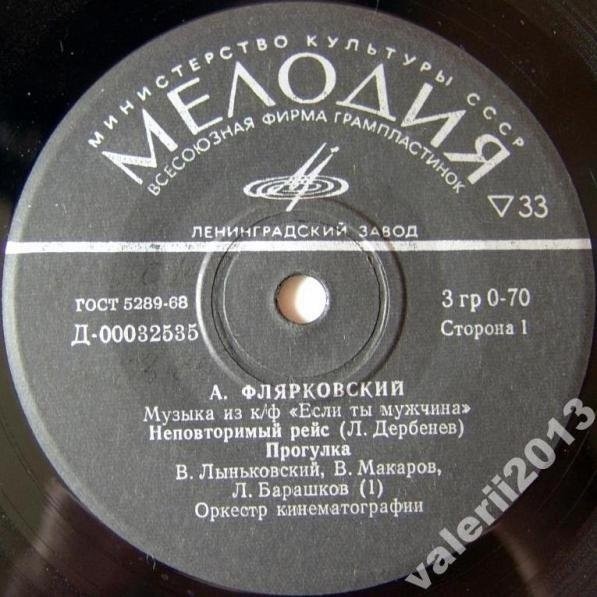 А. Флярковский ‎– Музыка из к-ф "Если ты мужчина"