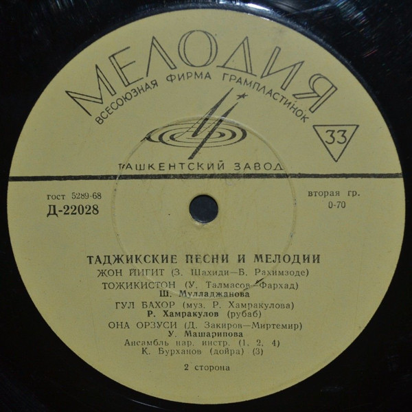 Таджикские песни
