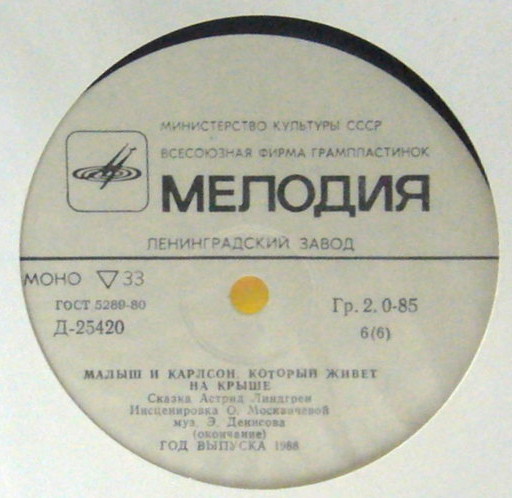 А. Линдгрен (1907-2002). Малыш и Карлсон, который живёт на крыше