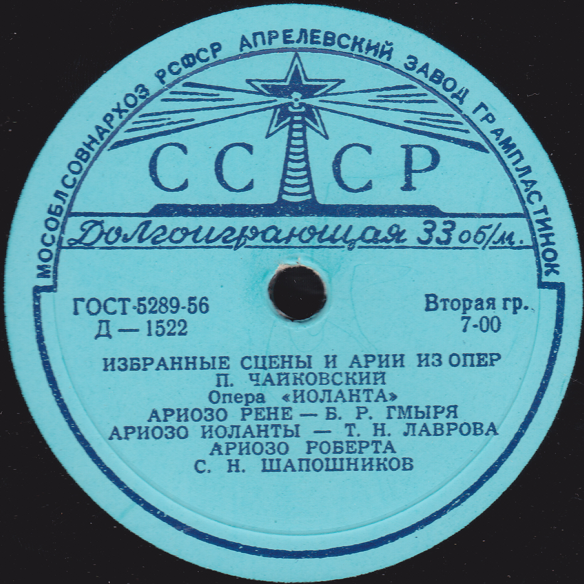 П. Чайковский - Иоланта. А. Рубинштейн - Демон