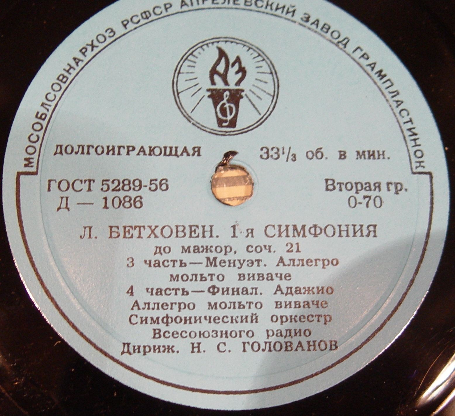 Л. БЕТХОВЕН Симфония № 1 (Н. Голованов, СО ВР)
