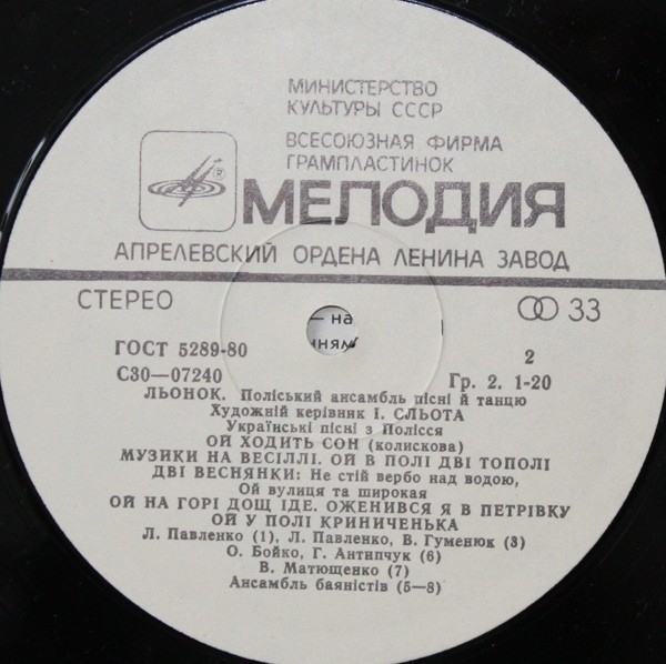 "Льонок" - Полесский анс. песни и танца - Українські пісні з Полісся