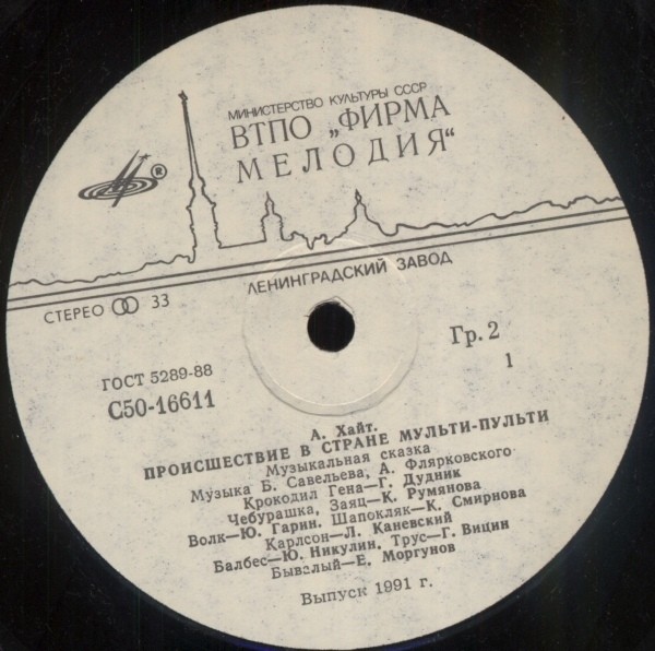 А. ХАЙТ: Происшествие в стране Мульти-Пульти (музыкальная сказка)