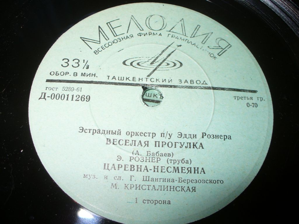 ЭСТРАДНЫЙ ОРКЕСТР п/у Э. РОЗНЕРА