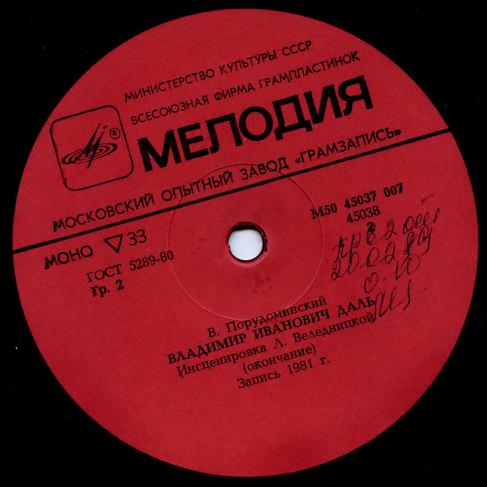 Владимир Иванович Даль. Инсценировка