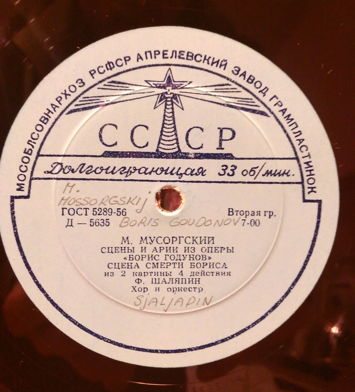 М. МУСОРГСКИЙ (1839–1881): Сцены и арии из оперы «Борис Годунов» (Ф. Шаляпин)