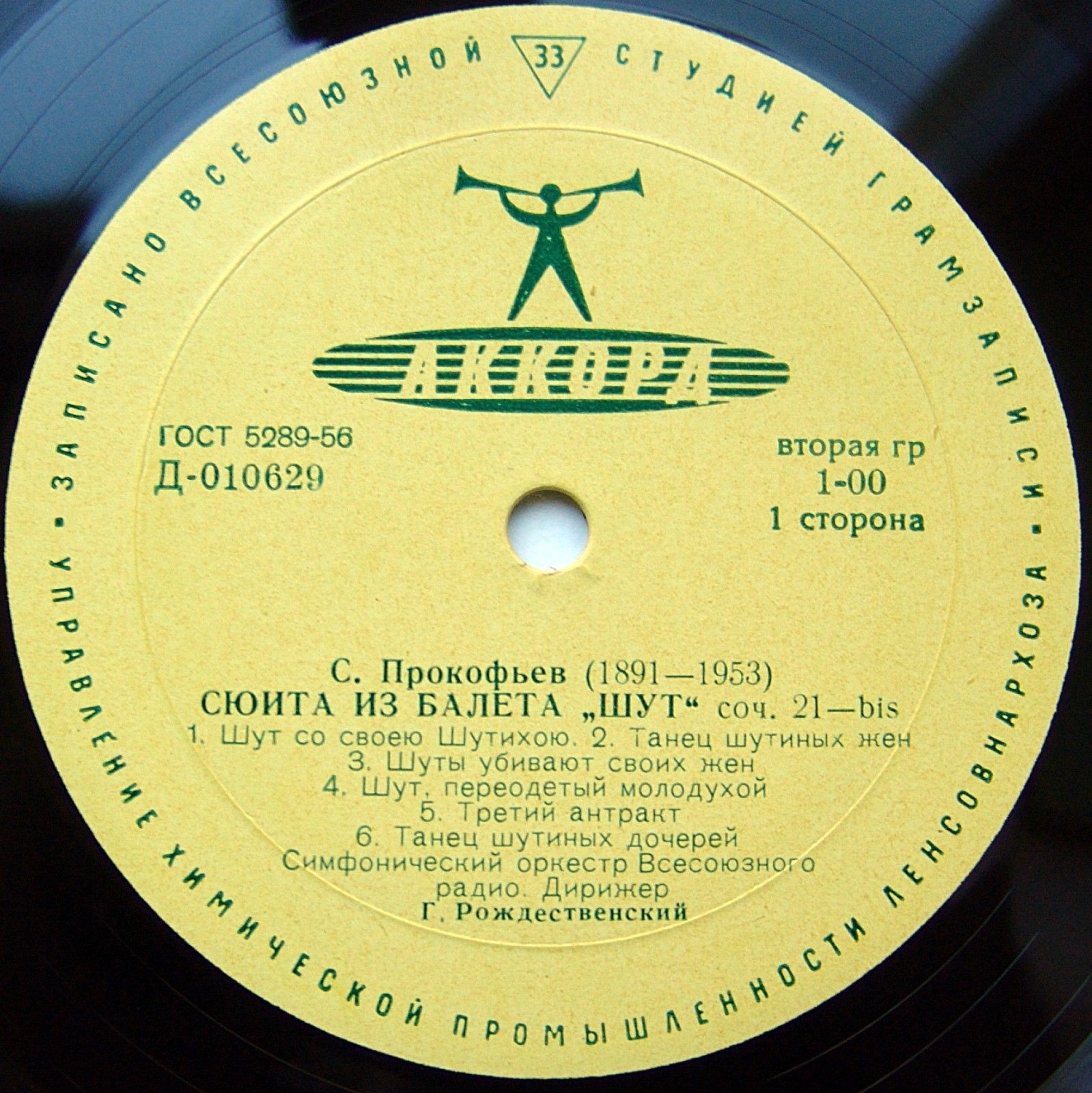 С. ПРОКОФЬЕВ Сюита из балета «Шут» (Г. Рождественский)
