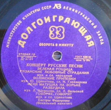 Русские народные песни и танцы